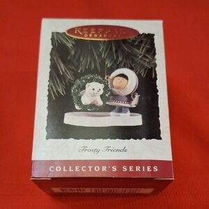 Hallmark Frosty Friends Ornament - Red and White